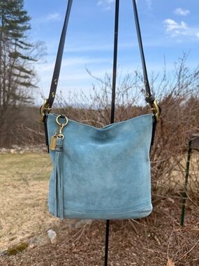 Coach Vintage Legacy Soft Suede Slim Duffle Bag